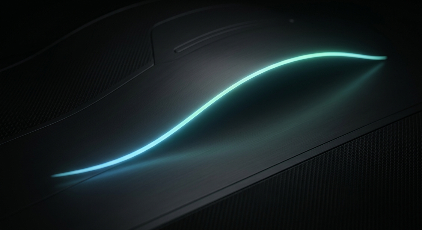 Linea di luce turchese che rappresenta la curva di risparmio della mappa ECO Carfix