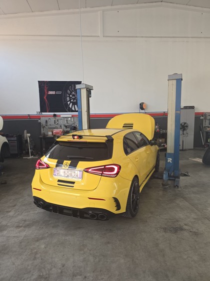 Mercedes-AMG Classe A, lavoro dell'officina Carfix a Baricella