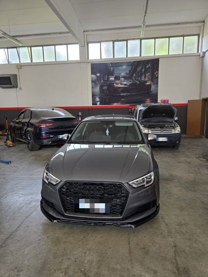 Audi A3, lavoro dell'officina Carfix a Baricella