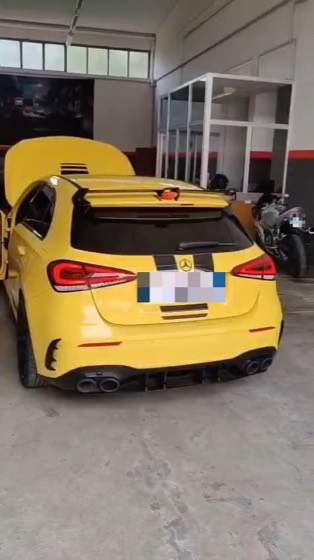 Mercedes-AMG Classe A: senti lo scarico, lavoro dell'officina Carfix a Baricella